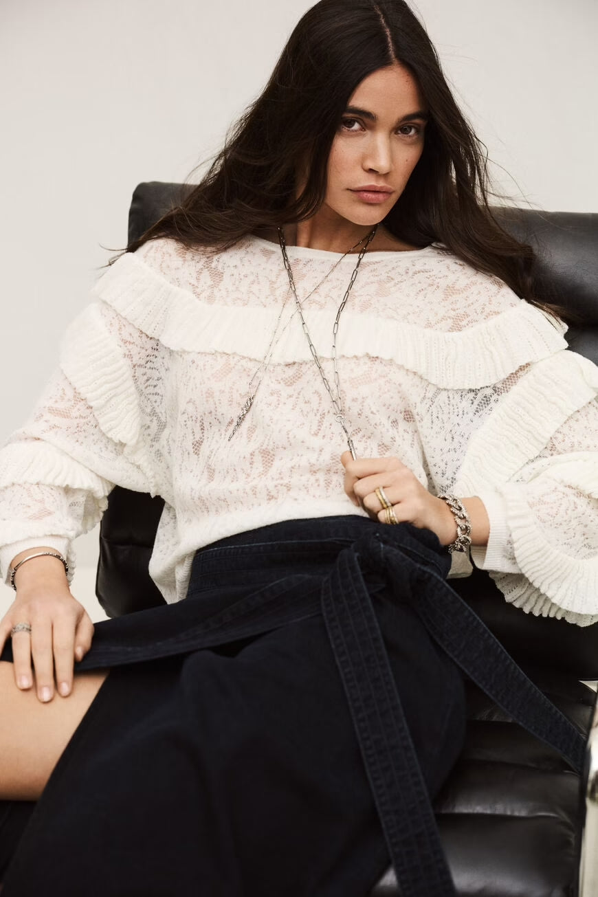 LUCAS oversize lace jumper