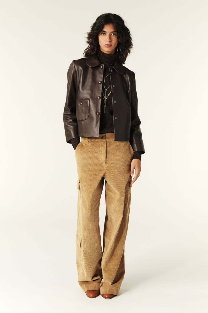 Milos Leather Blazer
