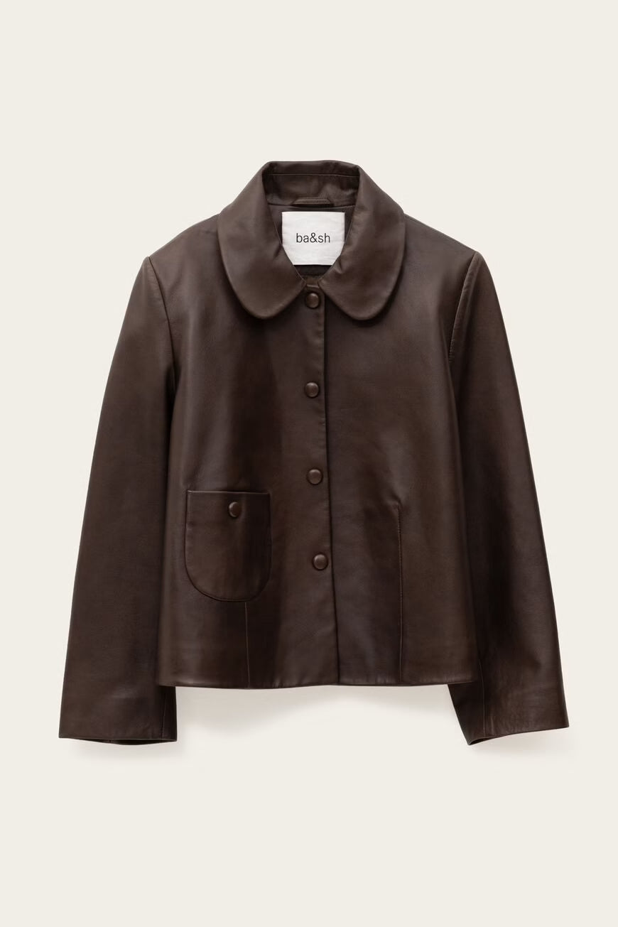 Milos Leather Blazer