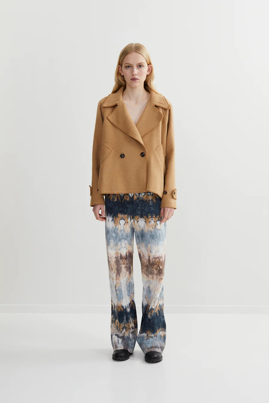 Elea - Felted Touch Jacket Tobacco