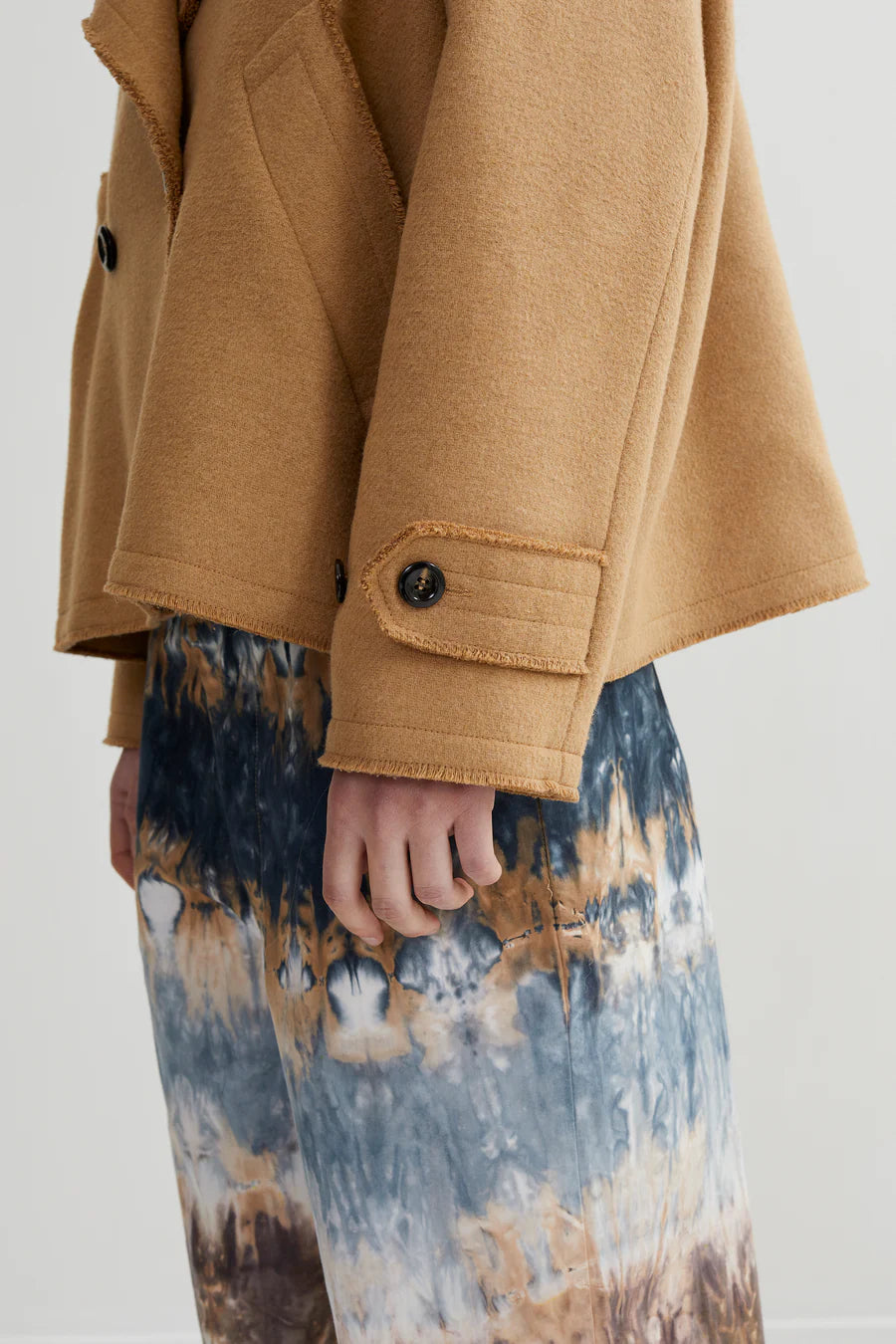 Elea - Felted Touch Jacket Tobacco