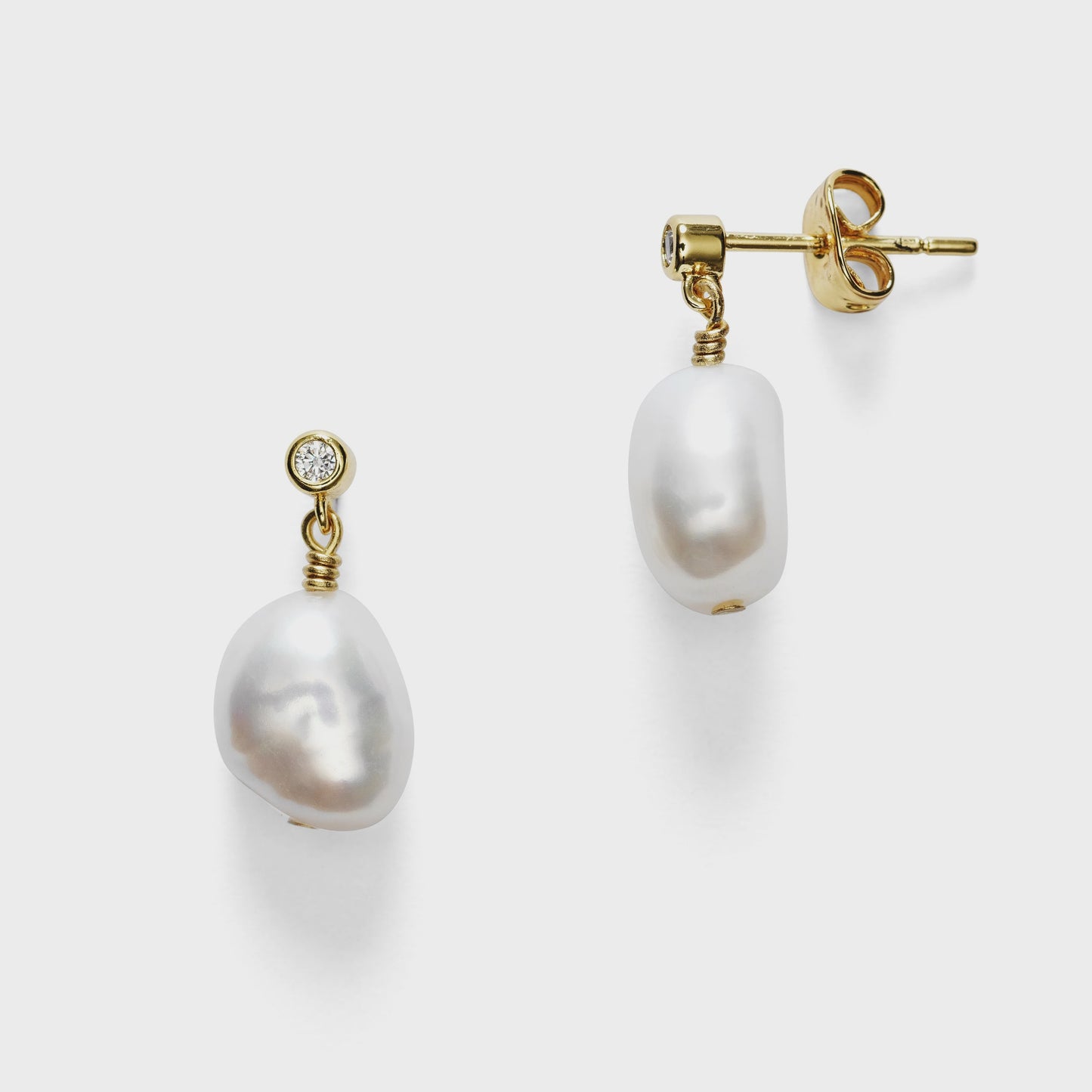 Pearly Earring Gold
