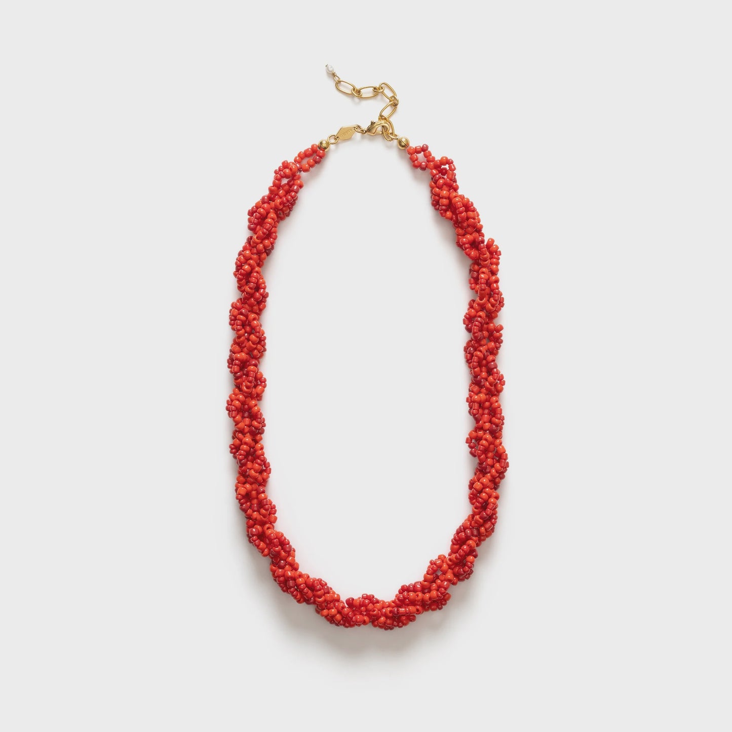 Scarlet Wave Necklace Bright Red