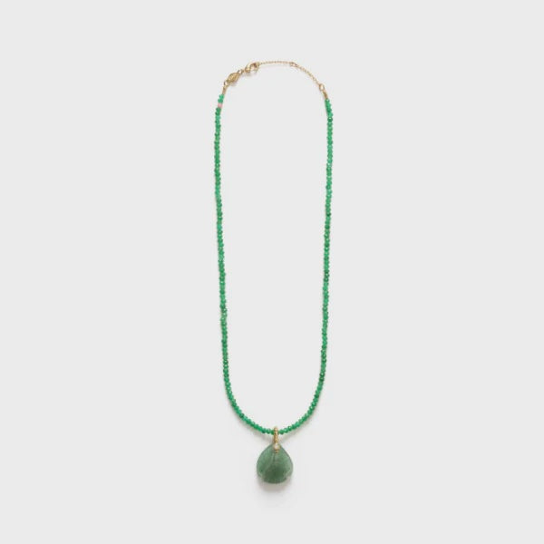 Little Swimmer Necklace Green Jade