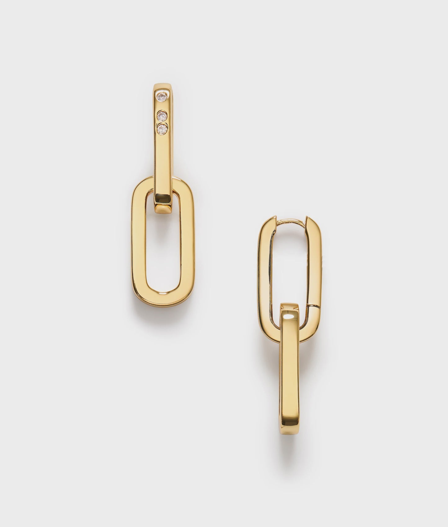 Golden Link Earrings Gold