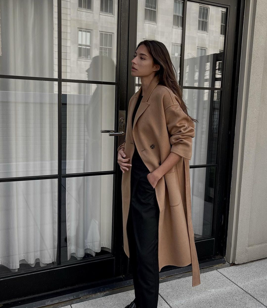 Dylan Coat - Camel Cashmere/Blend