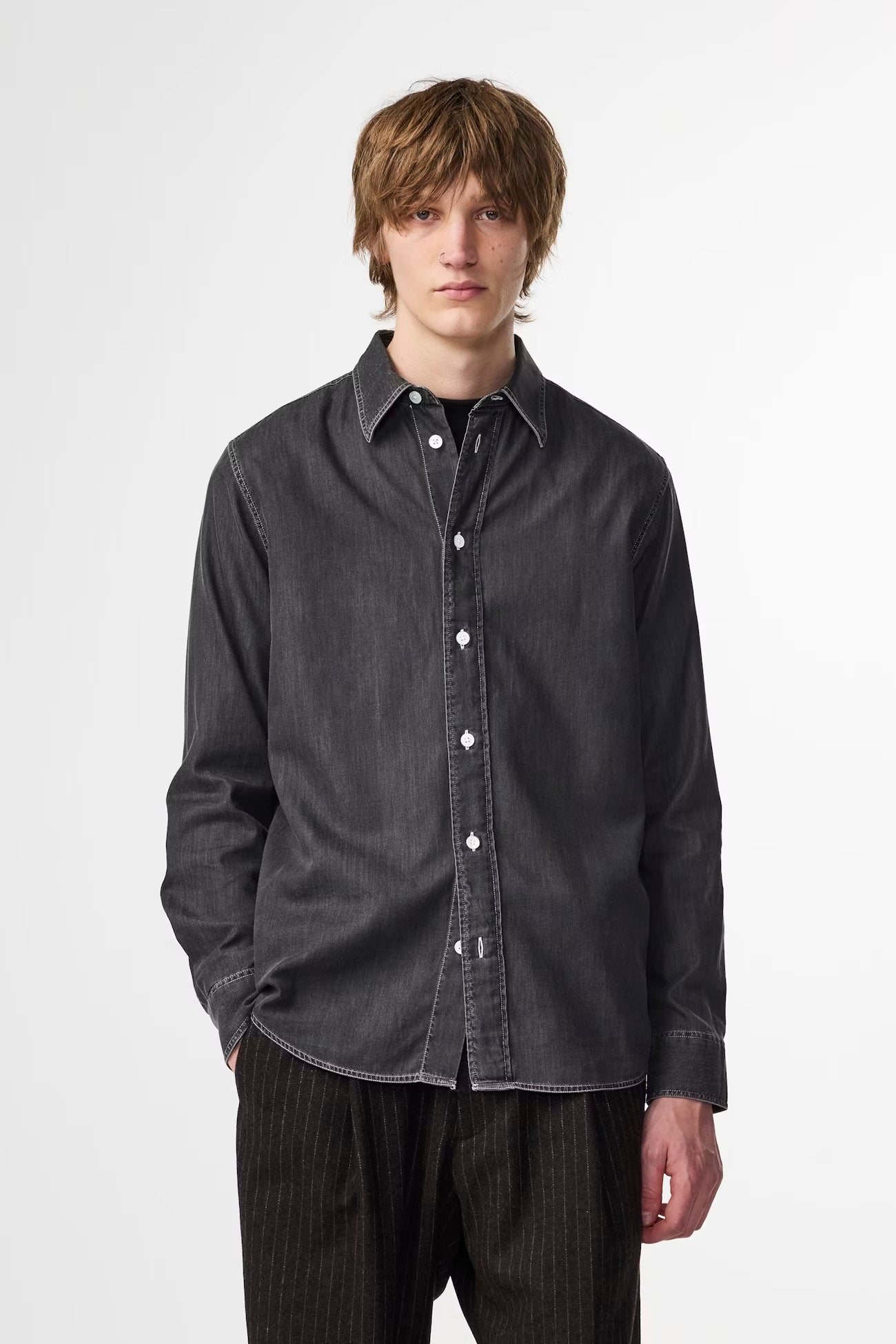 Colby Shirt Grey Denim