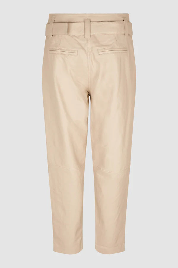 Lito Leather Pants Dark Chalk