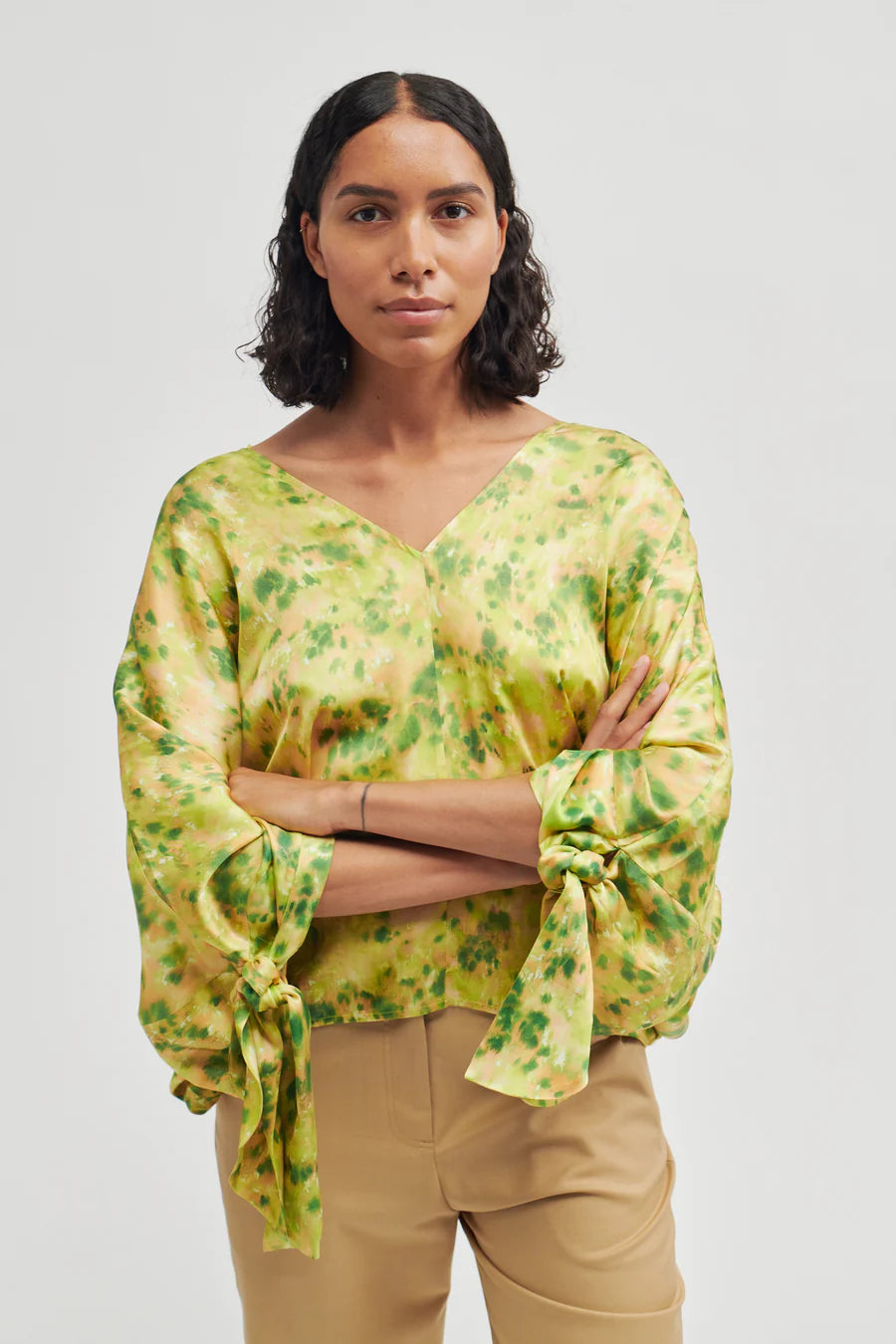 Crocus Neon Print Blouse