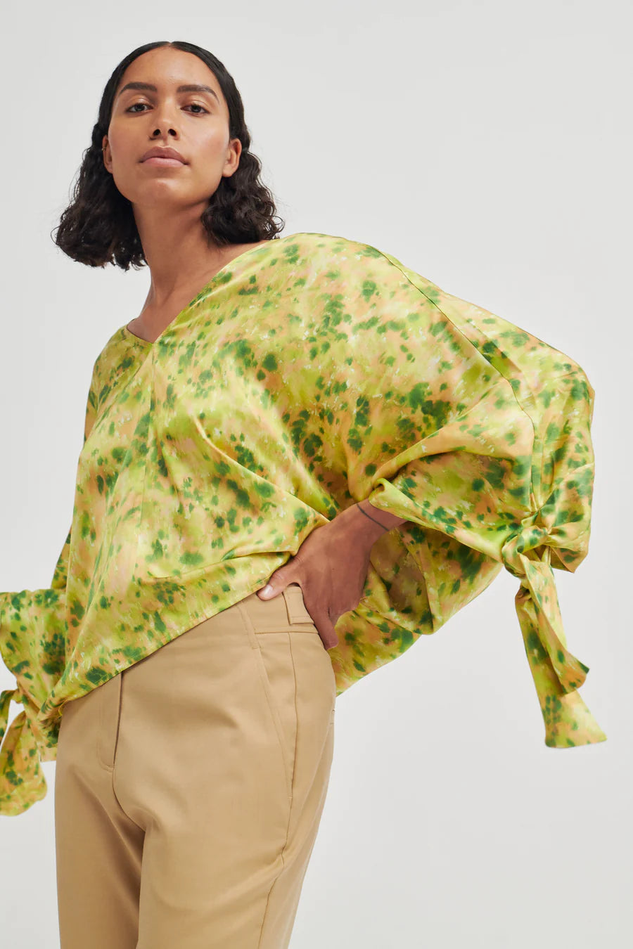 Crocus Neon Print Blouse