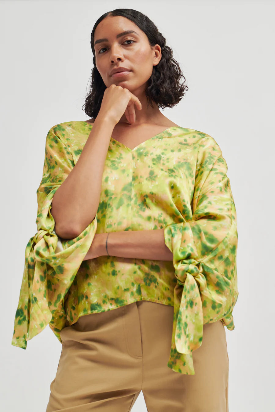 Crocus Neon Print Blouse