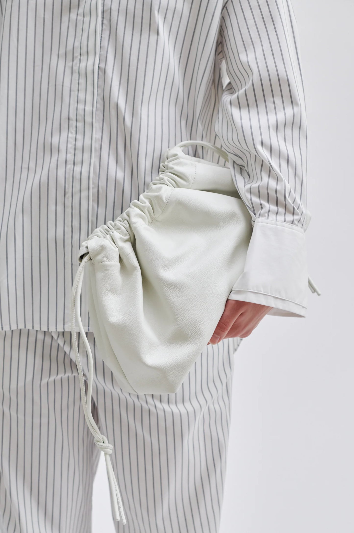 White Drawstring Bag