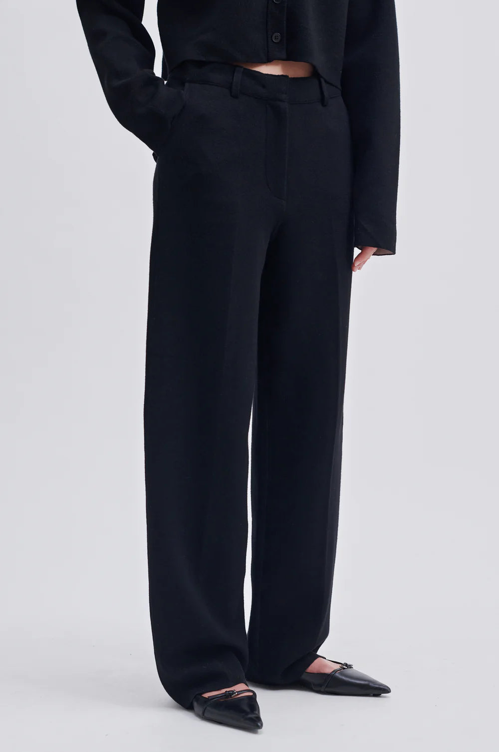 Stinna Knit Pant Black