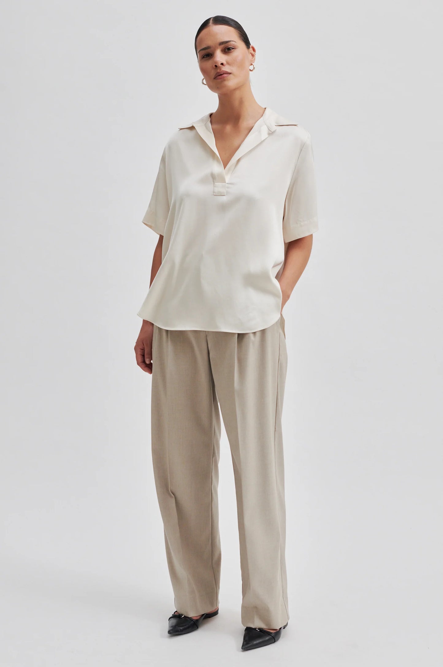 Bardi Blouse - Pumice Stone