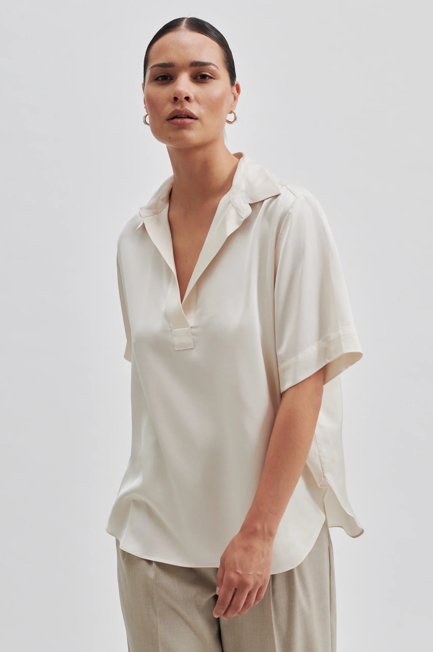 Bardi Blouse - Pumice Stone