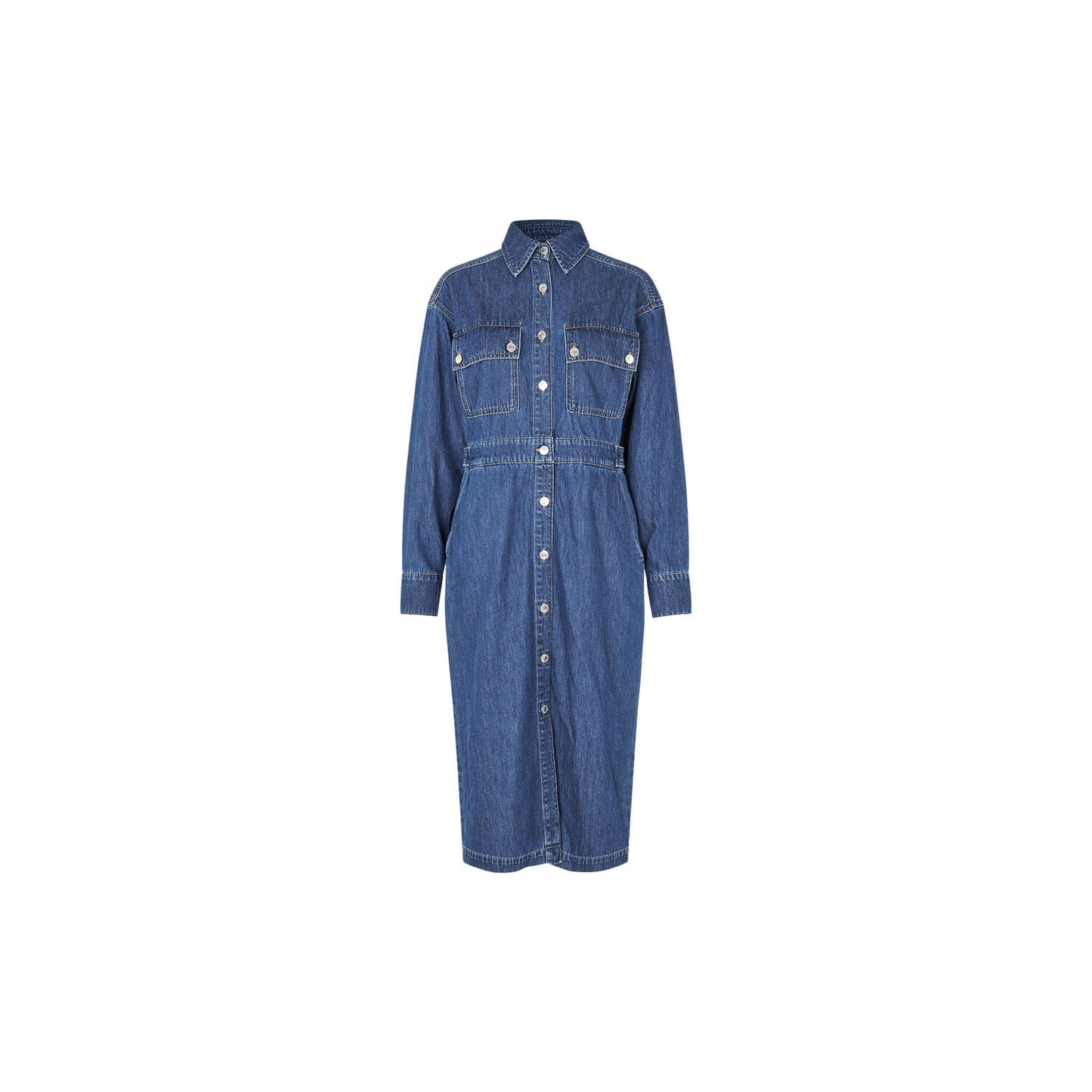 Mina Denim Dress - Blue Denim
