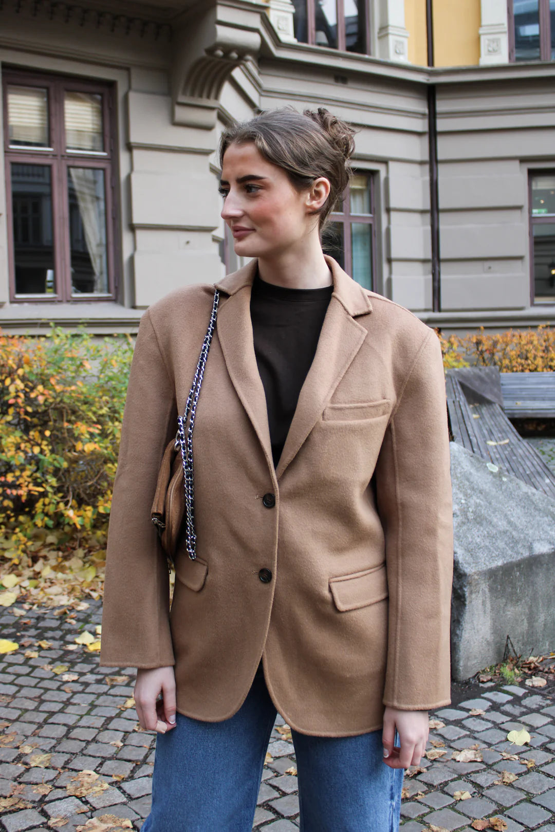 Quinn Blazer - Camel Cashmere Blend
