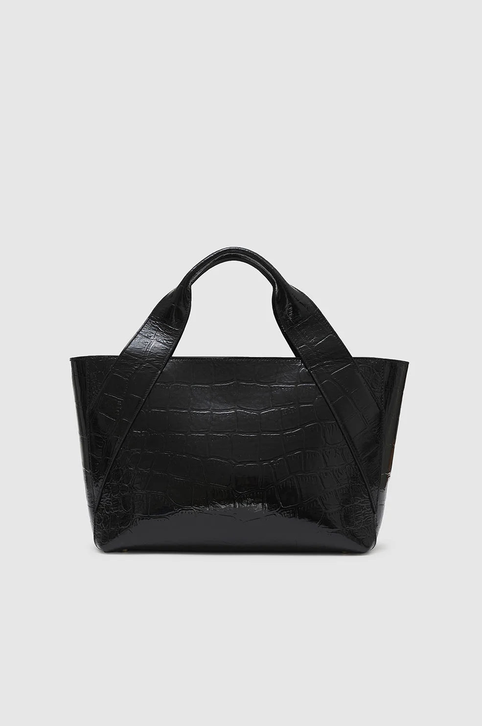 Maya Tote Black Oversized embossed