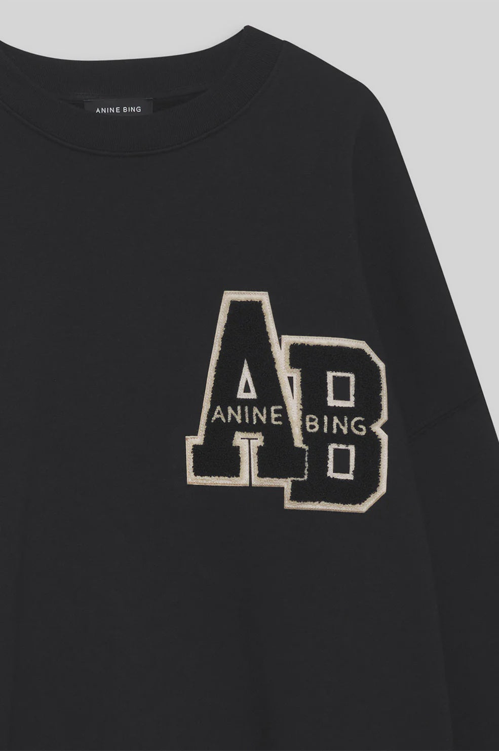 Miles Sweatshirt Letterman - Black