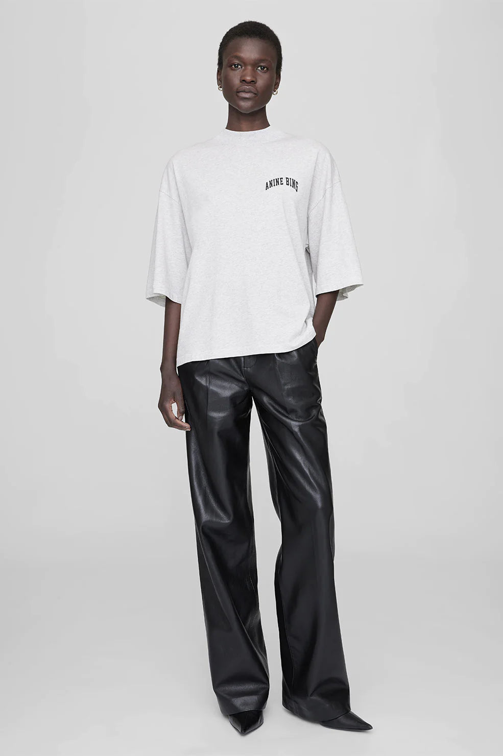 Palmer Tee Anine Bing - Heather Grey