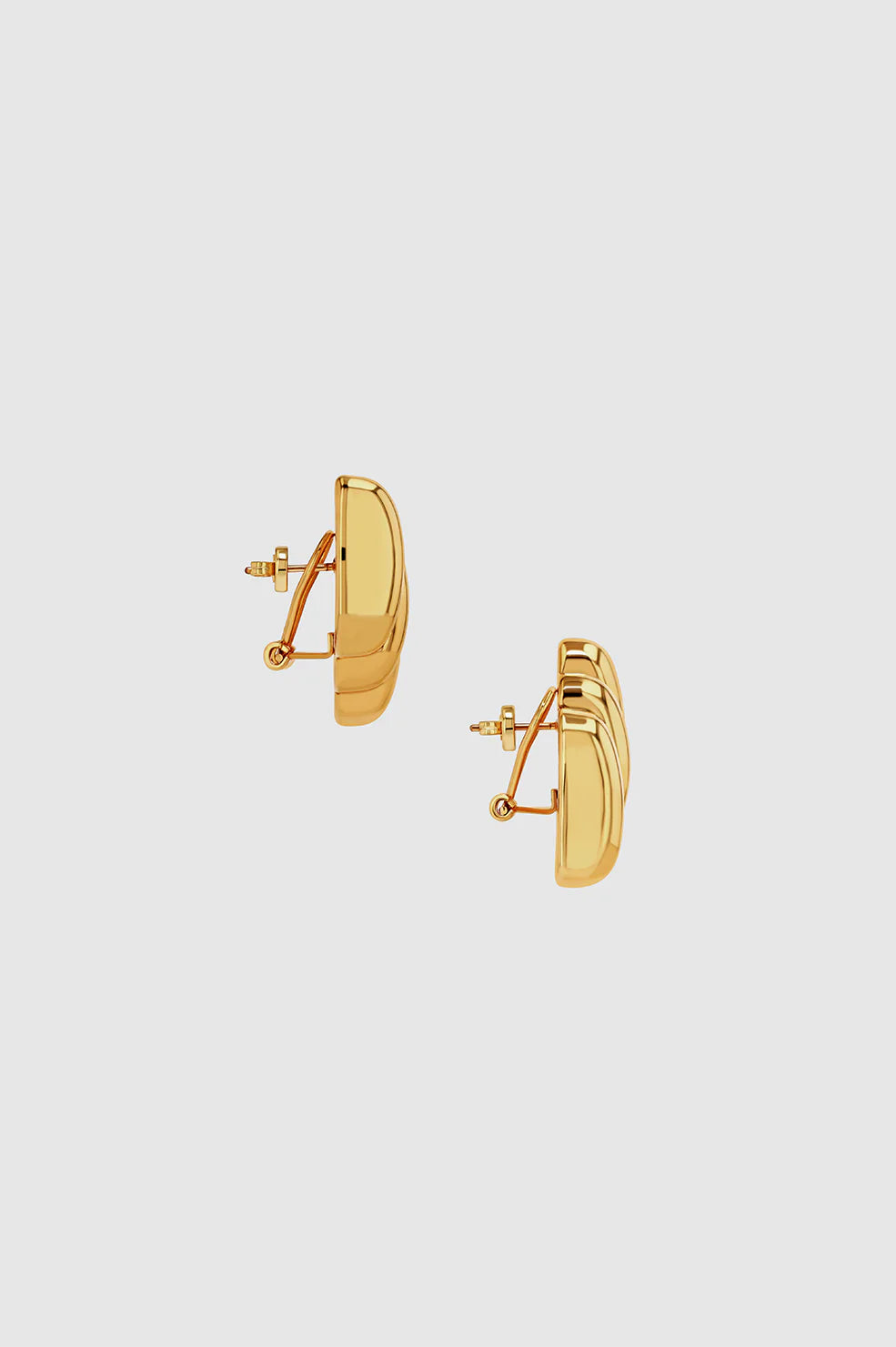 Diagnal Rib Earrings