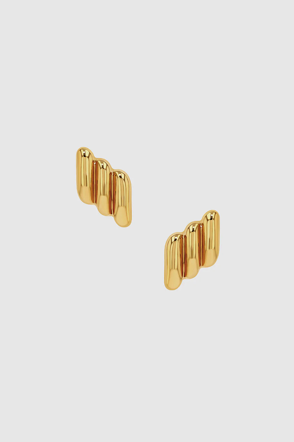 Diagnal Rib Earrings