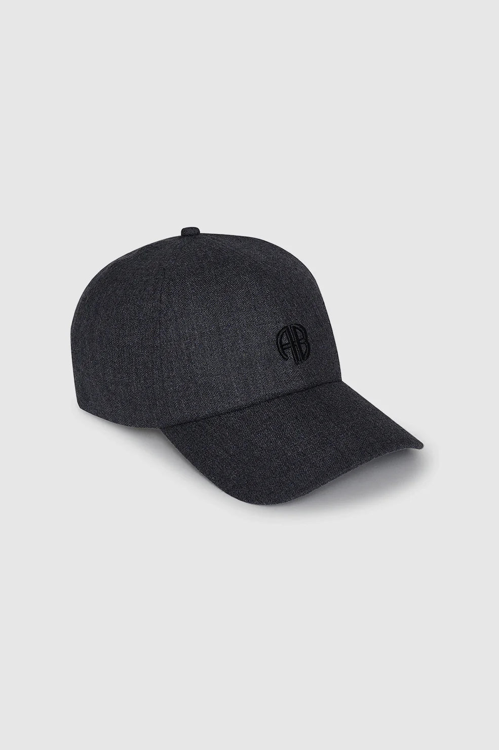 Jeremy Baseball Cap - Dark Heather Grey Wool