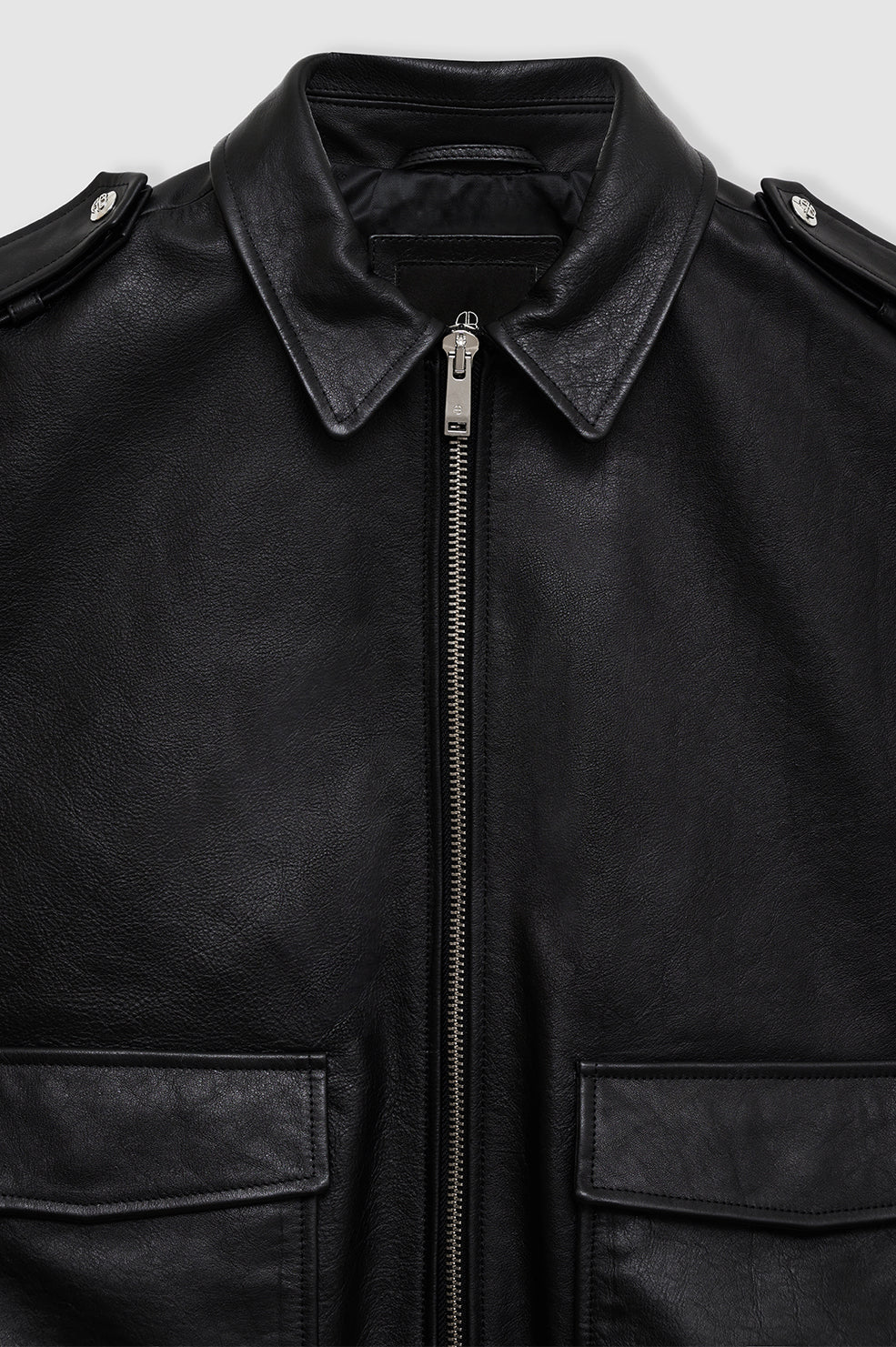Sonnie Vest Black Leather
