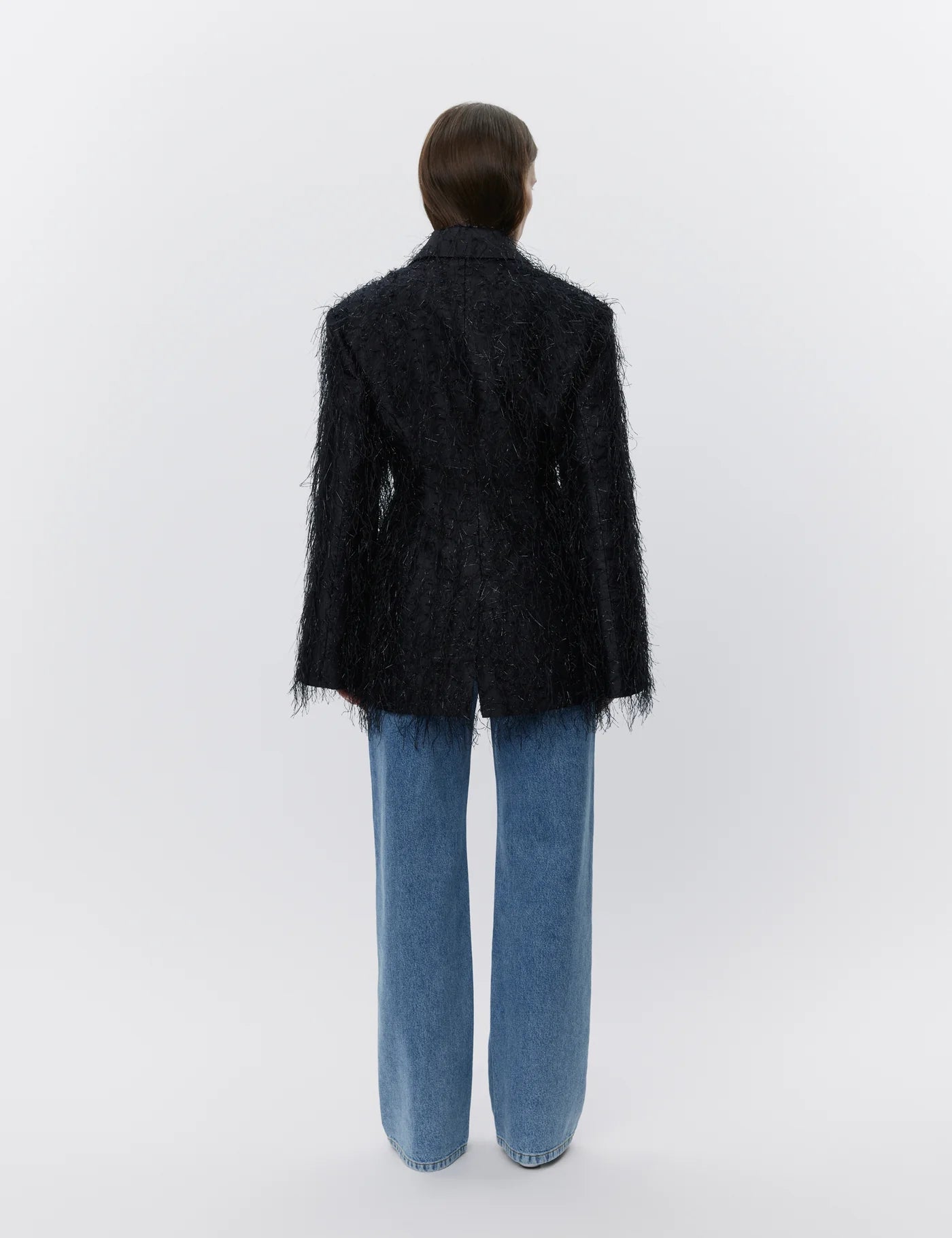 Alba Blazer - Frayed Jacquard RD