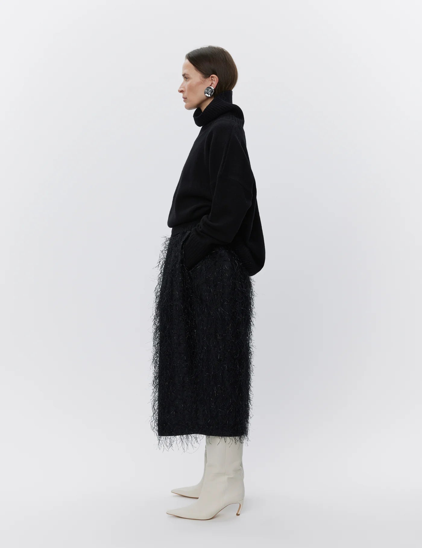 Amina Skirt - Frayed Jacquard RD
