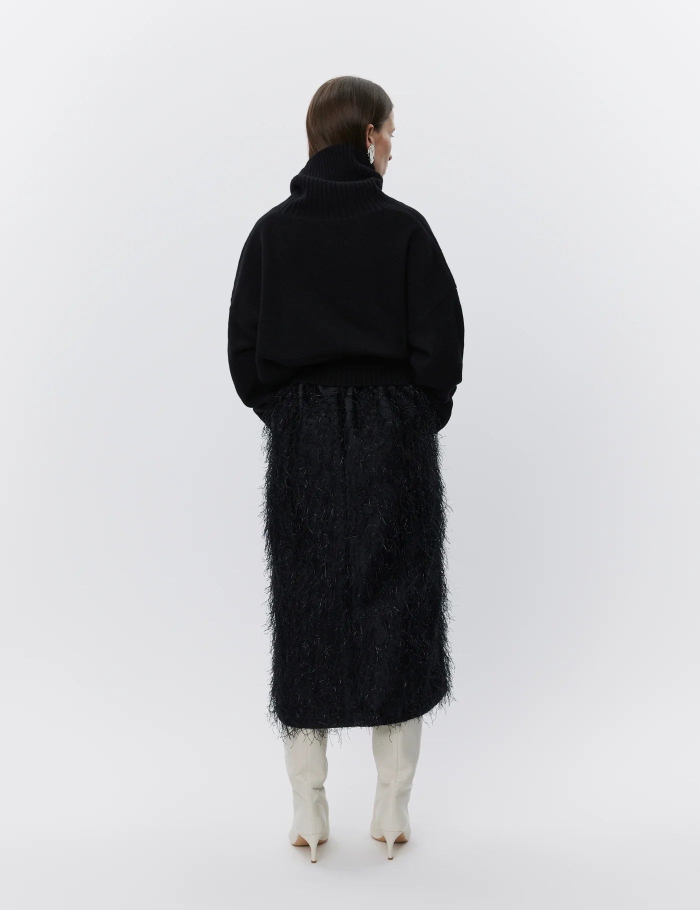 Amina Skirt - Frayed Jacquard RD