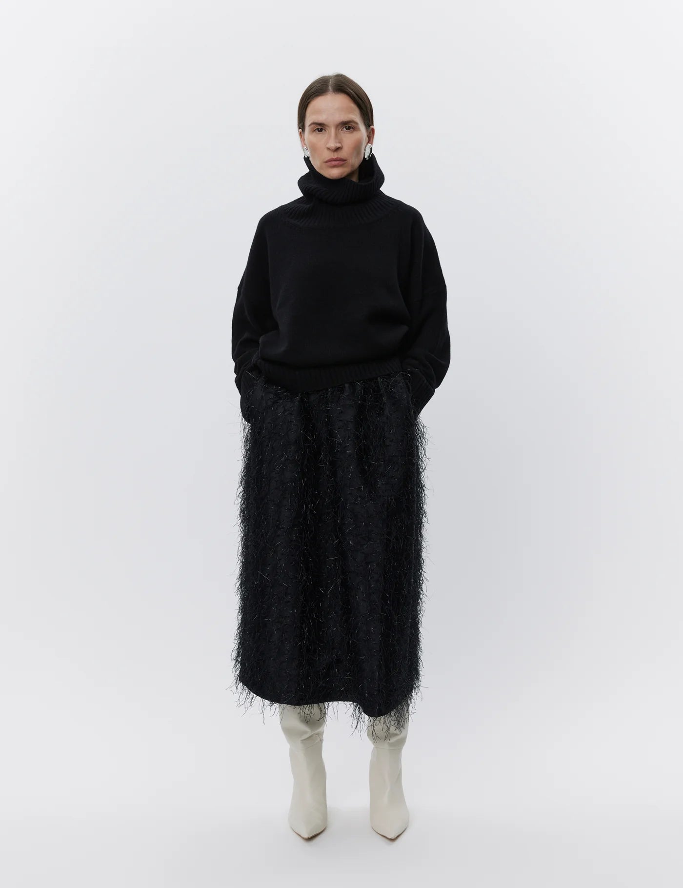 Amina Skirt - Frayed Jacquard RD