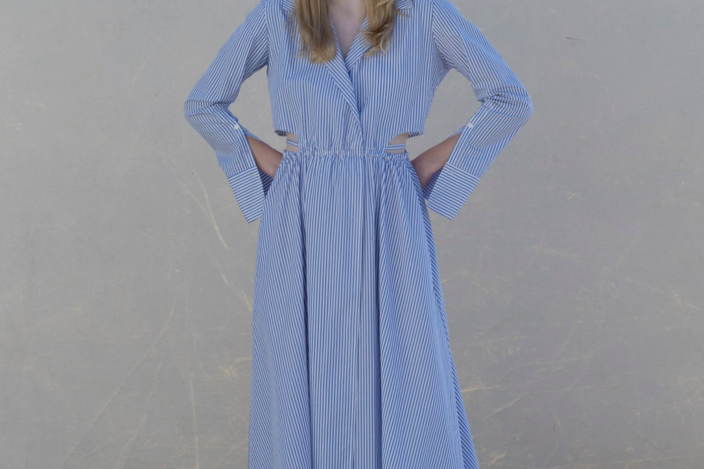 David Dress - Blue Stripe