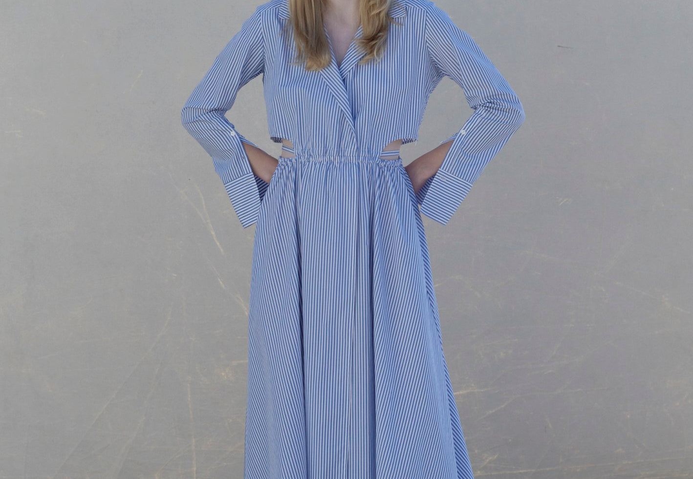 David Dress - Blue Stripe