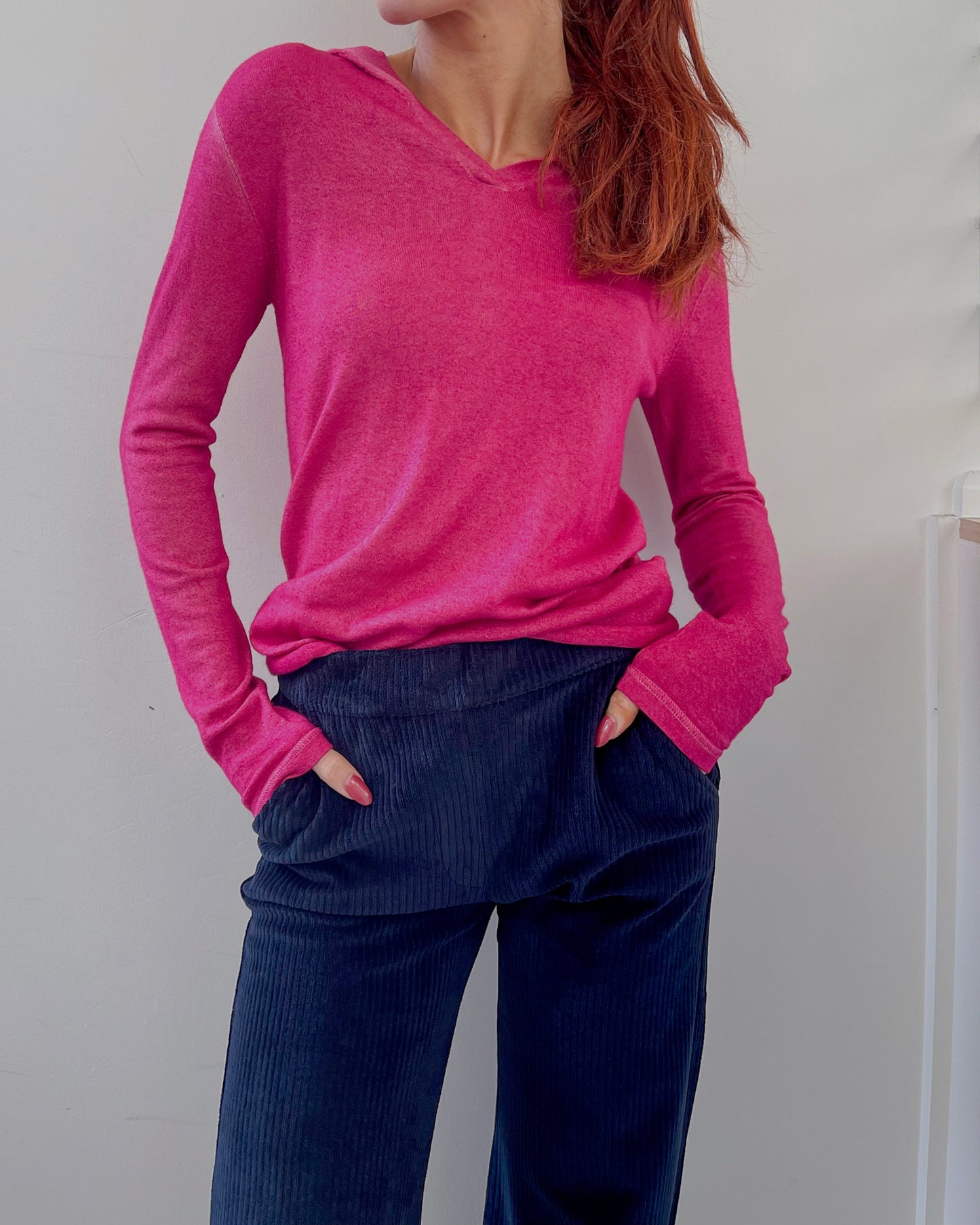 Long Sleeve Hoodie in Cashmere