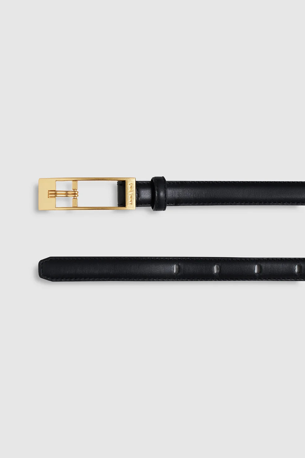 Elly Belt Smooth Leather - Black