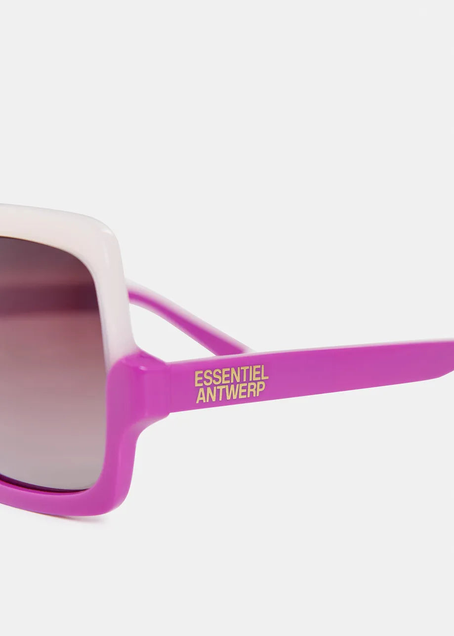 Hiami Oversized Sunglasses Purple / Cream