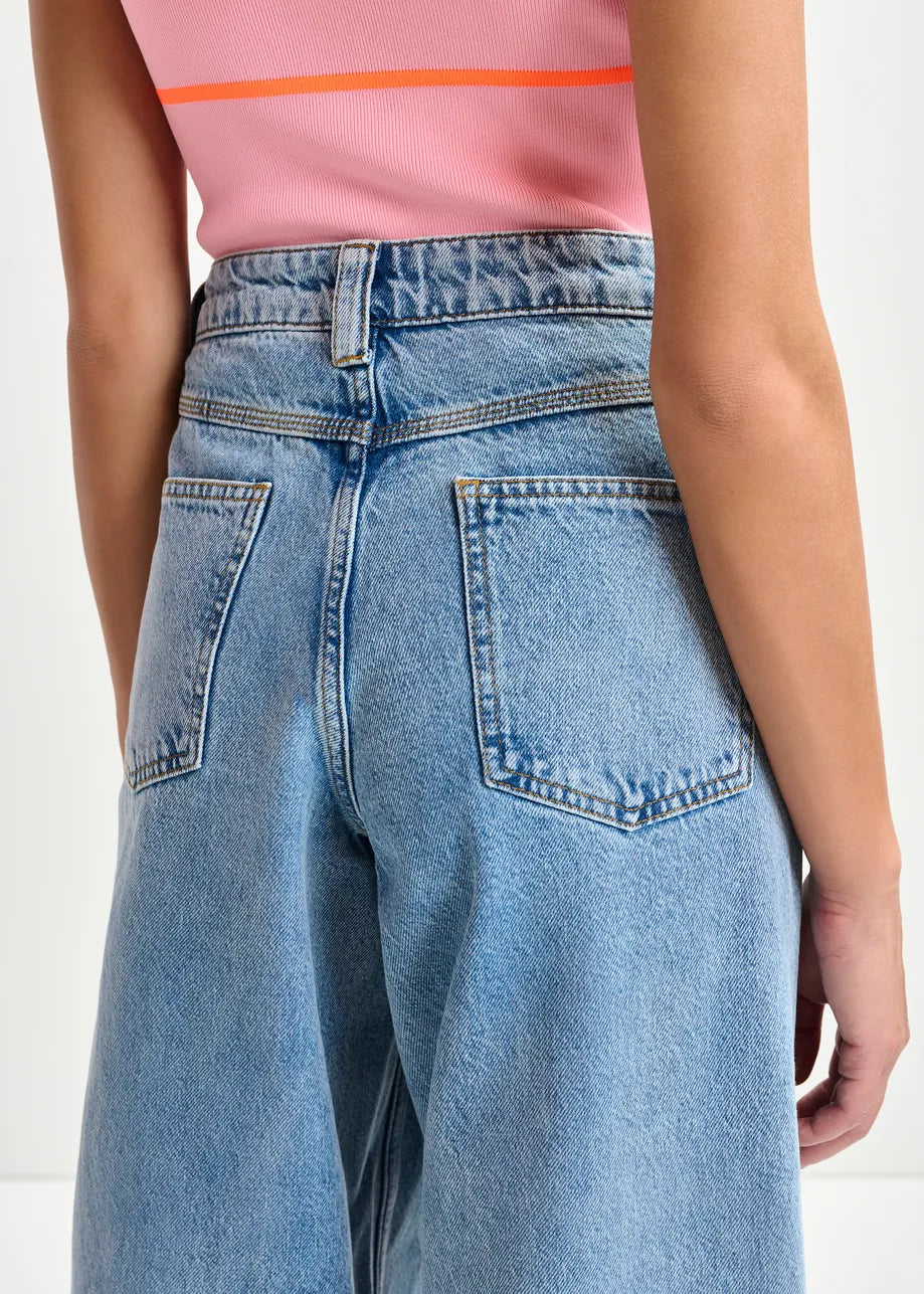 Higg Rhinestone Jeans - Lake Blue