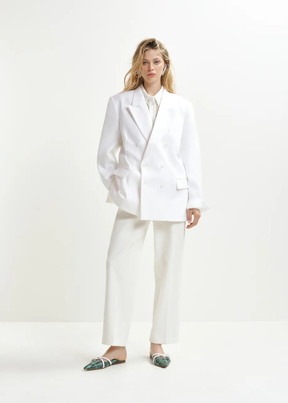 Hollow Blazer Off White