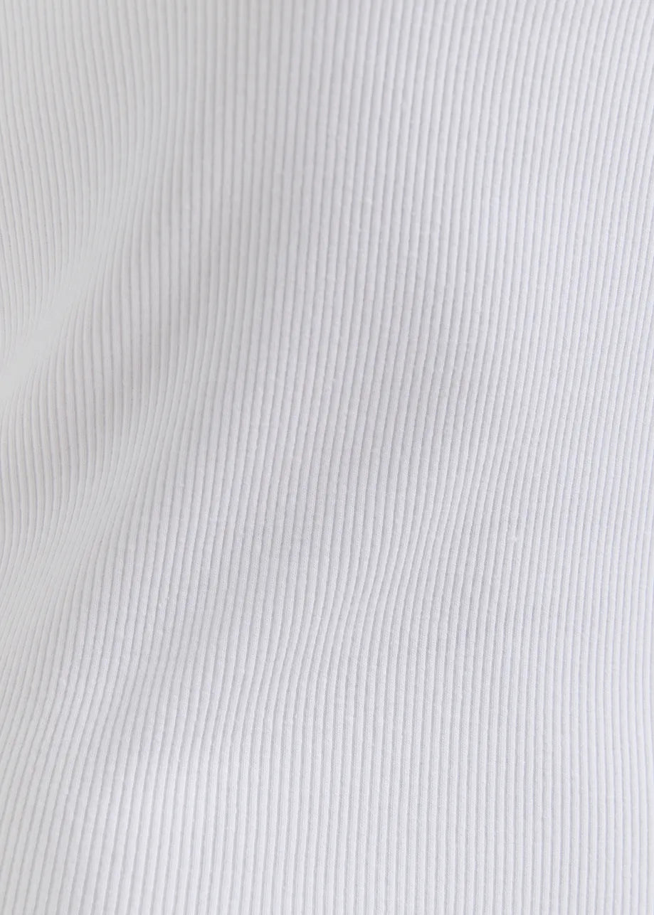 Horganic Ribbed Tank Top - White