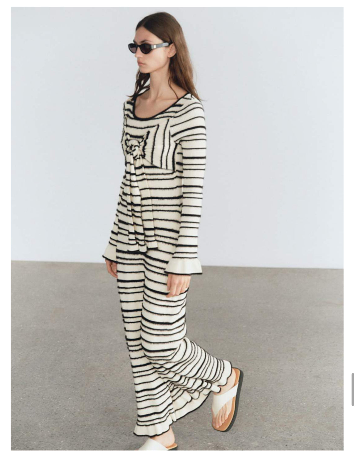 Damira Dress - Black Stripe