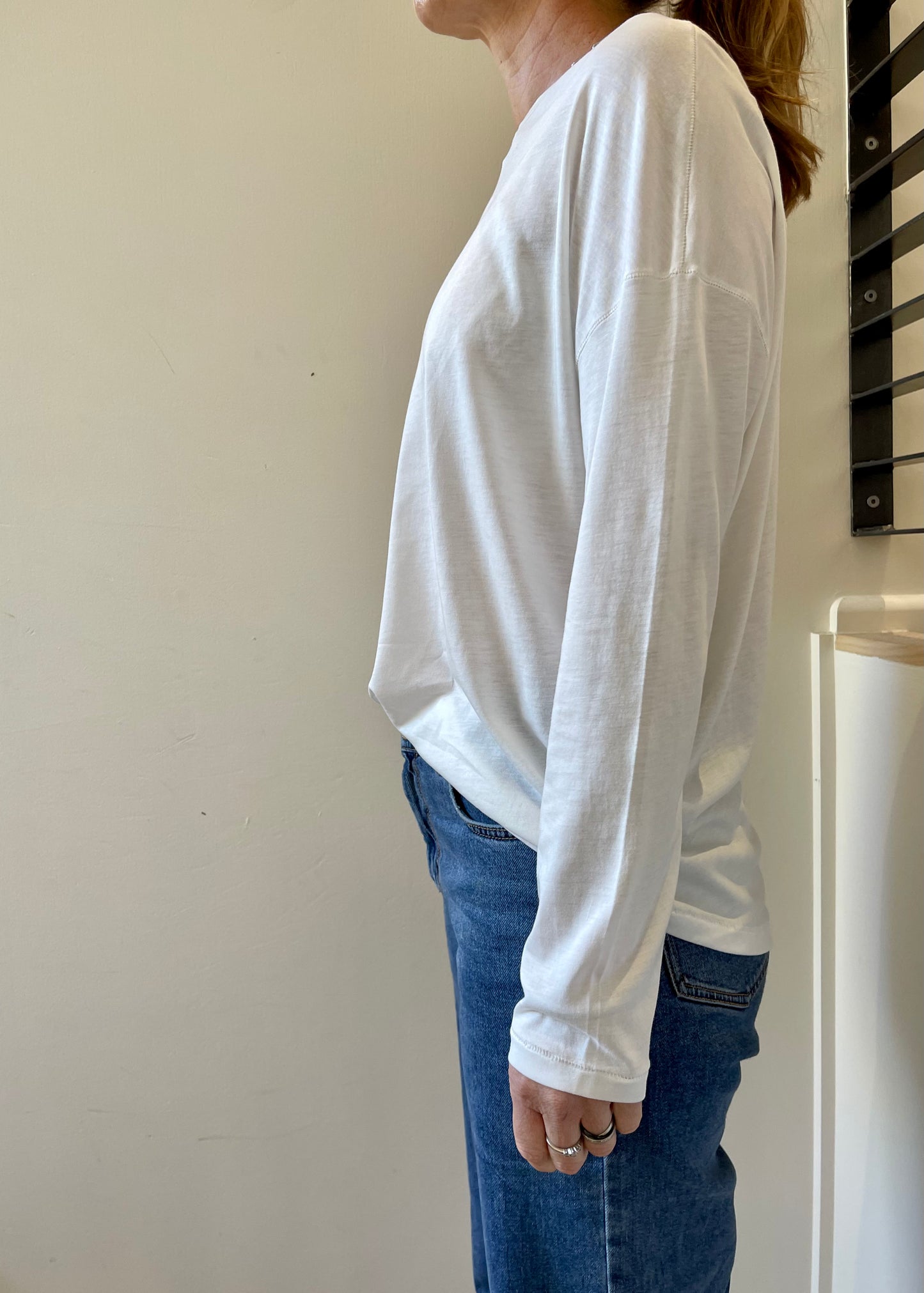 Boat-Neck T-Shirt - Milk