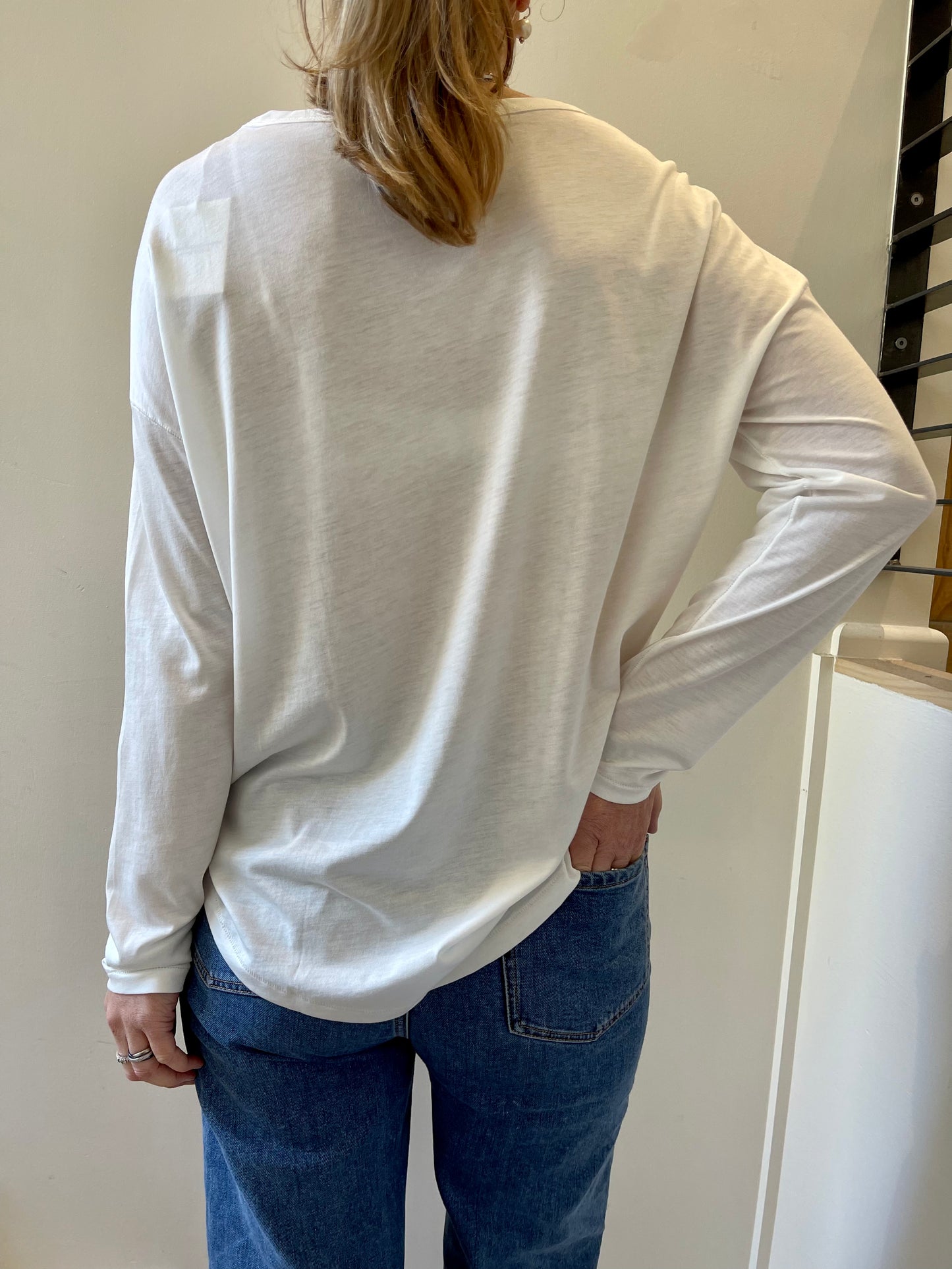 Boat-Neck T-Shirt - Milk