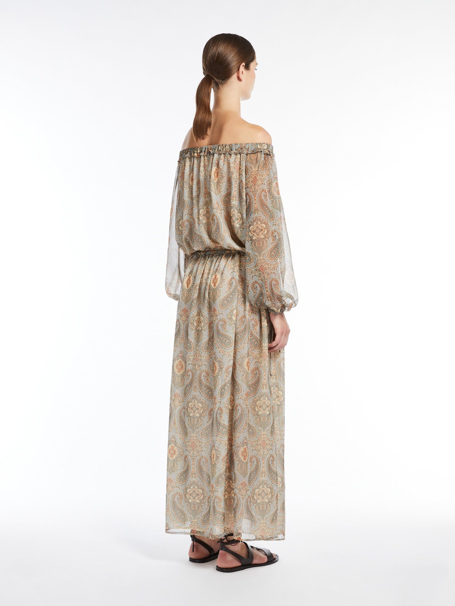 Enza  Patterned georgette dress