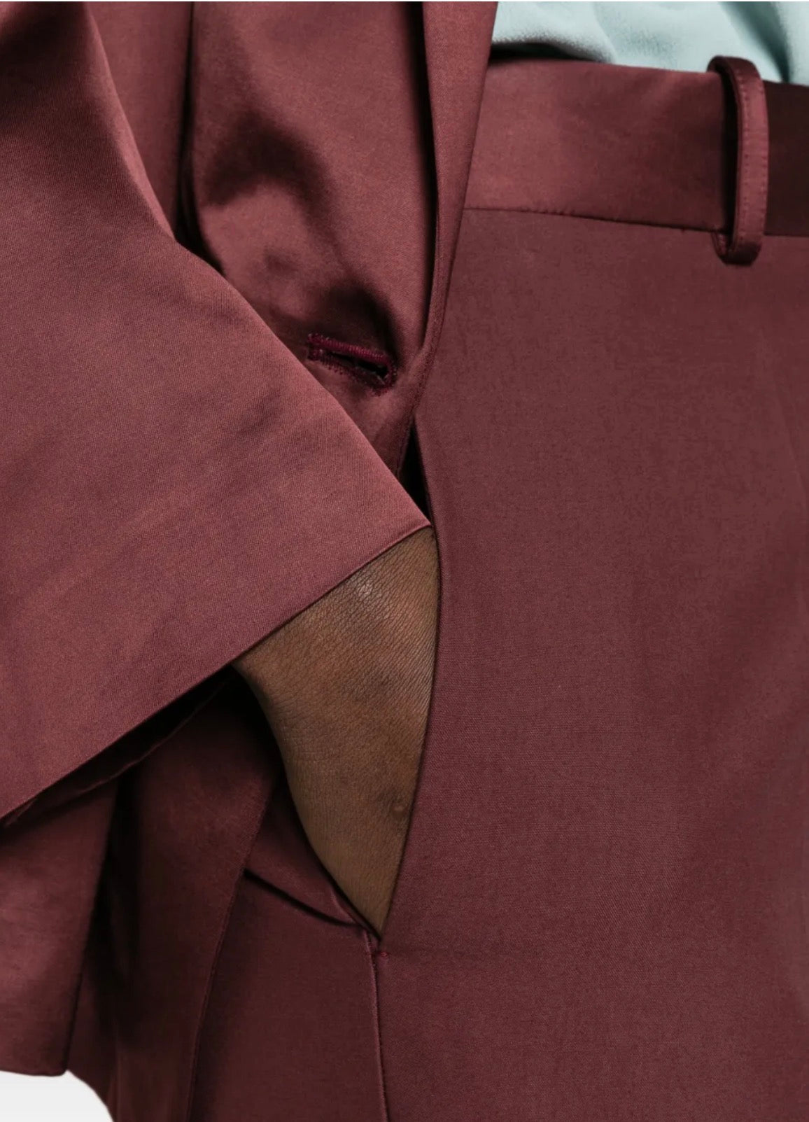 Cotton Satin Pants Chic