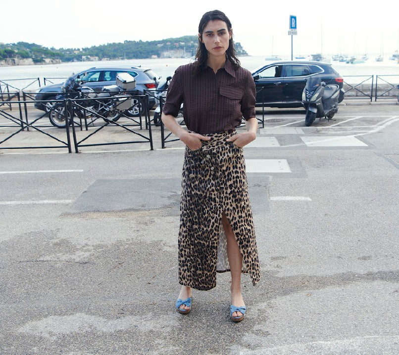 Sigge Skirt Brown Baum Leopard