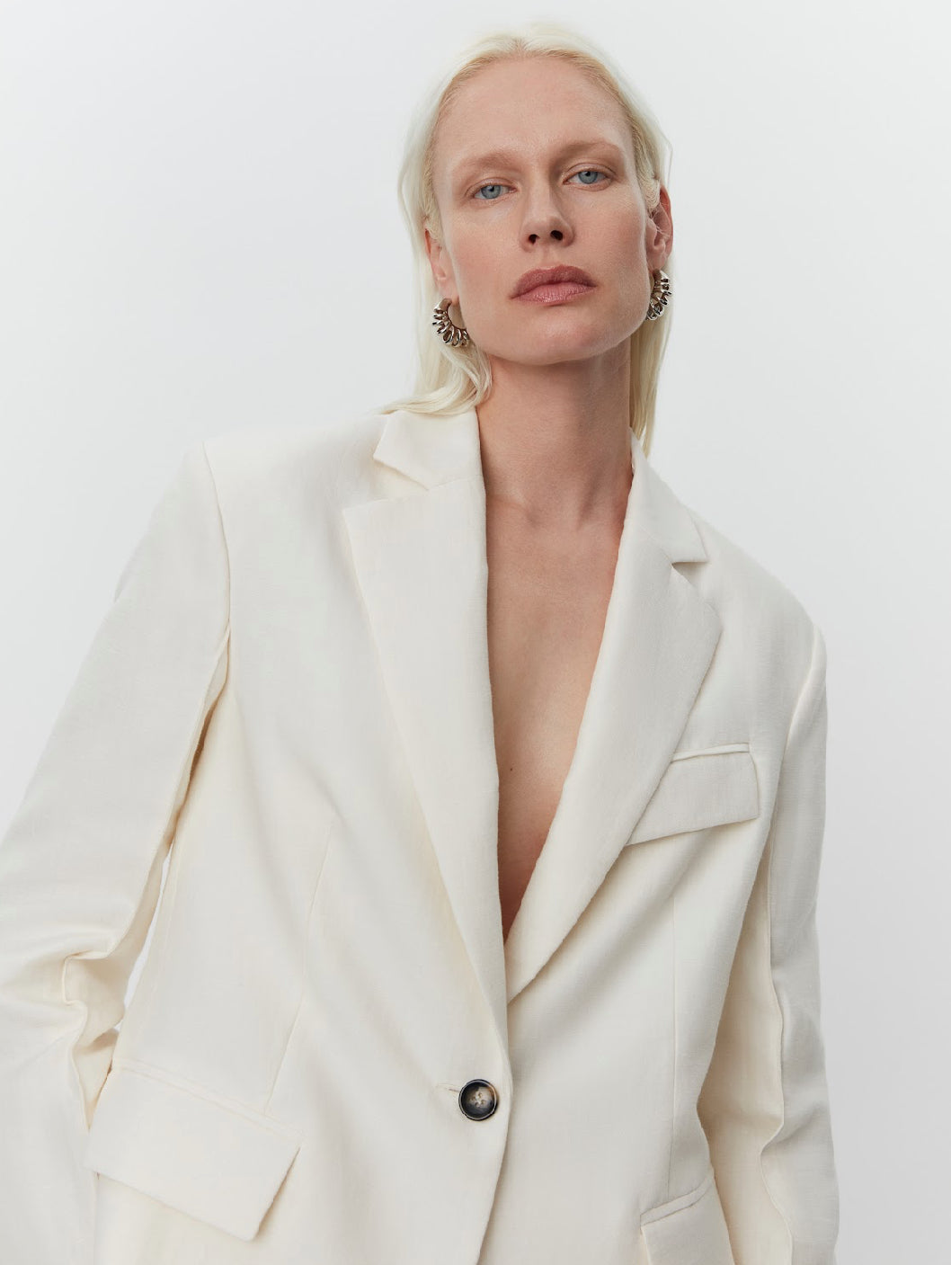 Marcy Cloud Cream Blazer