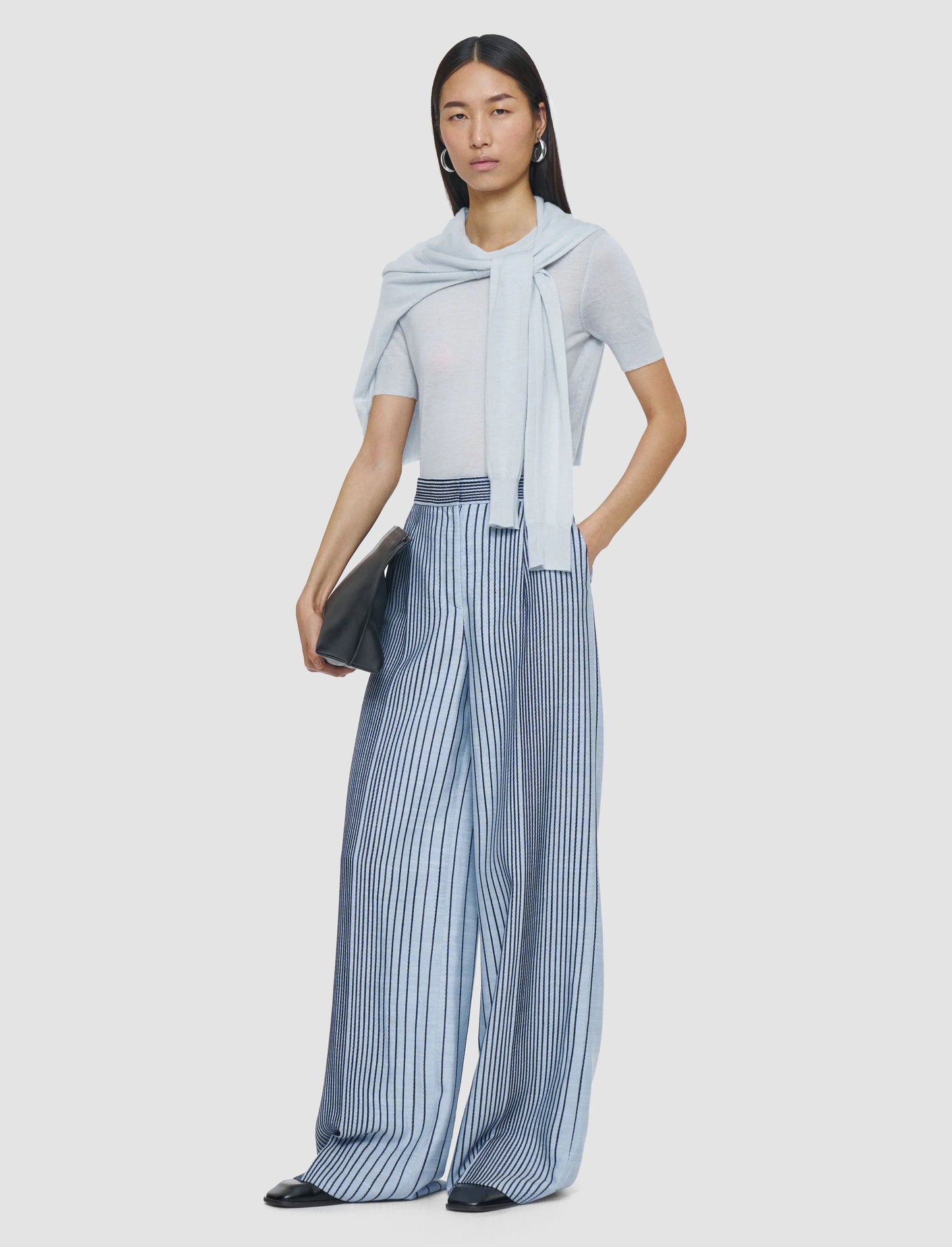 Alanel Pants Striped Blue