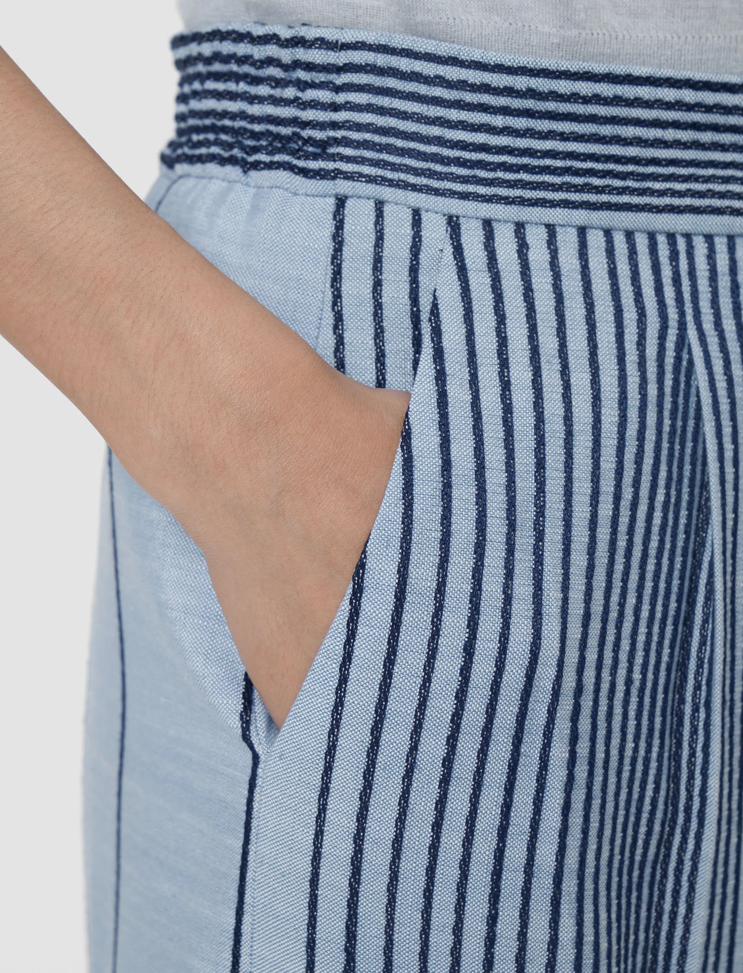 Alanel Pants Striped Blue