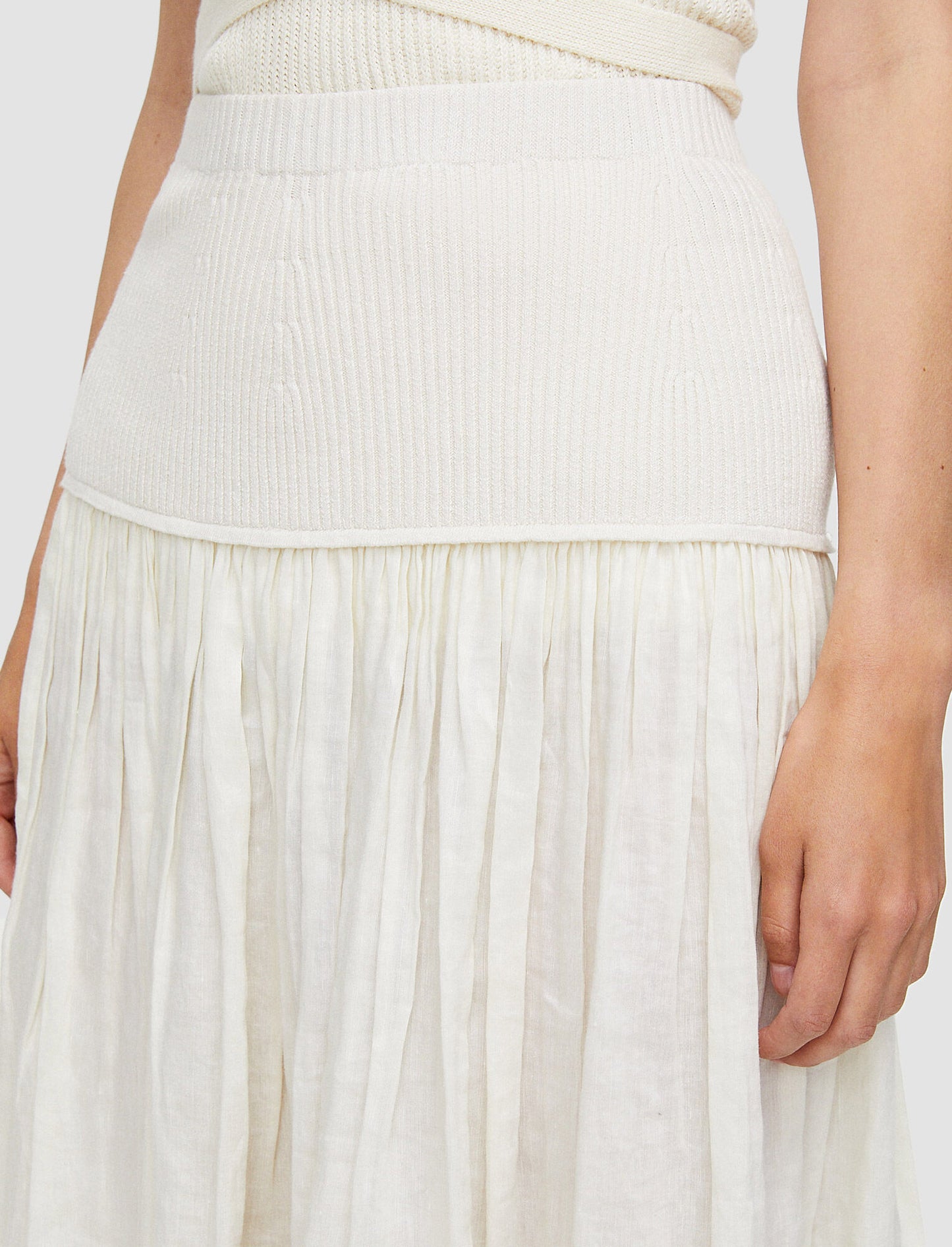 Linen Blend Seaton Skirt